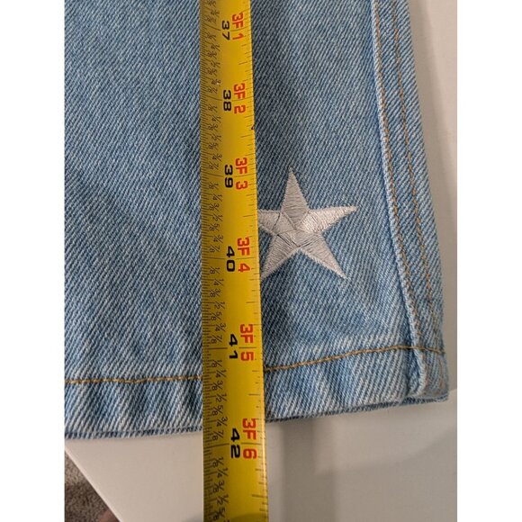 La Costa Spa Star Embroidered Jeans Womens Size 10 Blue Light Wash Denim Cotton - Picture 10 of 10